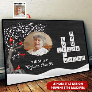 Toile Commémorative Personnalisée - Toujours Avec Toi