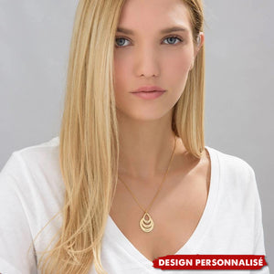 Collier Personnalisé Multi-Prénoms – Design Élégant en Gouttes