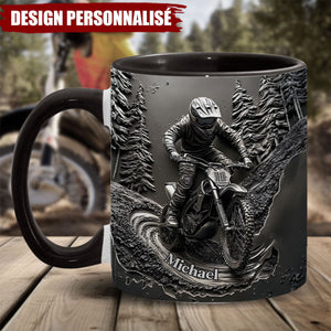 Mug Motocross Personnalisé – Cadeau Idéal pour les Passionnés de Moto