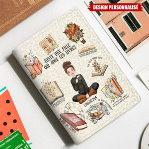 Porte-Passeport Personnalisé – Juste une Fille qui Aime les Livres