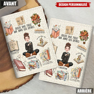 Porte-Passeport Personnalisé – Juste une Fille qui Aime les Livres