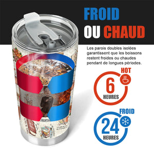 Gobelet Isotherme Personnalisé – Juste une Fille qui Aime les Livres