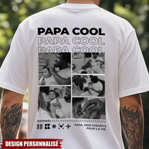 T-shirt Personnalisé pour Papa – Photo & Message Unique