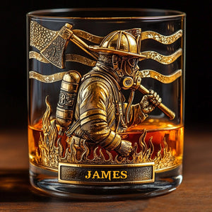 Fier Pompier – Verre à Whisky Personnalisé pour Pompier