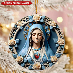 Ornement de Noël Personnalisé - Cœur Sacré de Marie
