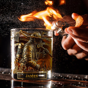 Fier Pompier – Verre à Whisky Personnalisé pour Pompier