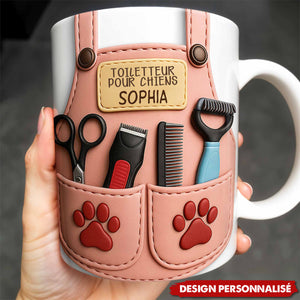 Mug Personnalisé Toiletteur pour Chiens - Cadeau pour les amoureux des chiens