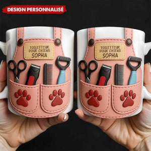 Mug Personnalisé Toiletteur pour Chiens - Cadeau pour les amoureux des chiens