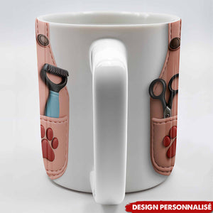 Mug Personnalisé Toiletteur pour Chiens - Cadeau pour les amoureux des chiens