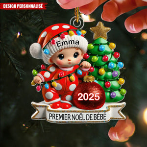 Suspension de Noël Personnalisée – Premier Noël De Bébé Cadeau pour nouveau-né