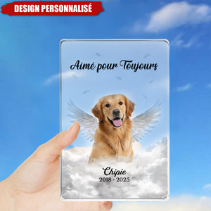 Plaque Commémoratif Personnalisé pour Animaux – "Aimé pour Toujours"