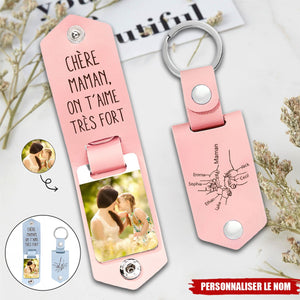 Porte-clés personnalisé pour Maman– Nom personnalisé avec photo