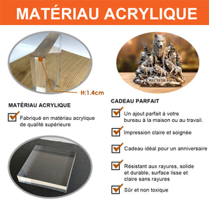 Plaque Acrylique Personnalisée - La Meute de Papa