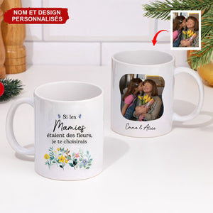 Mug Personnalisé pour Mamie – Cadeau avec Photo et Message Personnalisé
