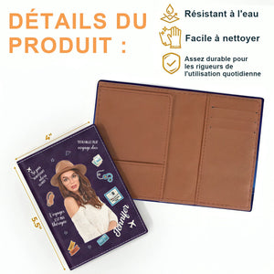 Housse de passeport Personnalisé – Voyager Est Ma Thérapie