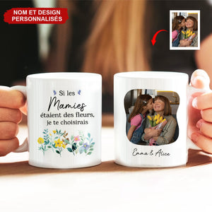 Mug Personnalisé pour Mamie – Cadeau avec Photo et Message Personnalisé