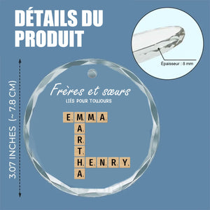 Décoration de Noël Personnalisée – Frères et Sœurs Liés Pour Toujours