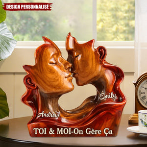 Plaque de Décoration Couple Personnalisée — "Toi & Moi, On Gère Ça"