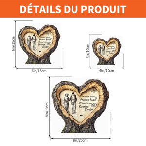 Plaque Acrylique Carrée Personnalisée - Cadeau Personnalisé pour Couple