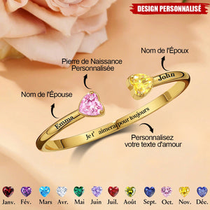 Je t’aimerai pour toujours - Bracelet Amour Éternel Personnalisé