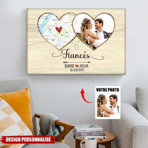 Affiche Personnalisée Couple – Le Lieu Où Tout a Commencé