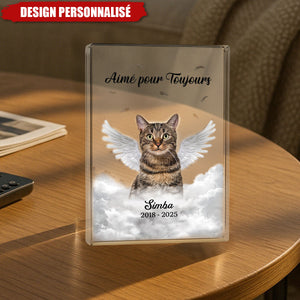 Plaque Commémoratif Personnalisé pour Animaux – "Aimé pour Toujours"