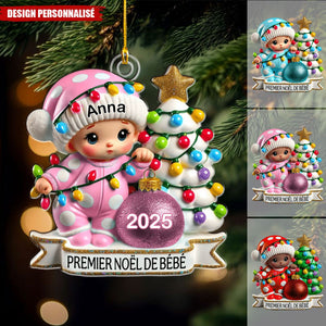 Suspension de Noël Personnalisée – Premier Noël De Bébé Cadeau pour nouveau-né