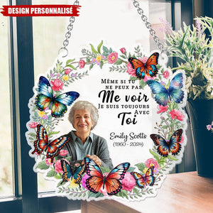 Ornement Attrape-Soleil Personnalisé à Suspendre à la Fenêtre-Mémoire d’un Être Cher