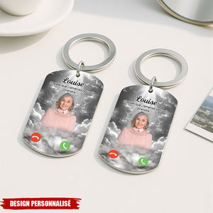 Porte-clés Commémoratif Personnalisé – L'appel que j'aimerais pouvoir prendre