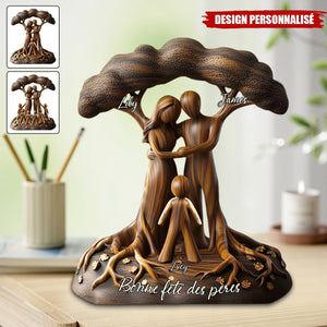 Plaque Personnalisée – Famille sous l’Arbre de Vie