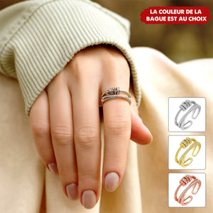 À Ma Fille - Bague Anti-Stress avec Message Touchant