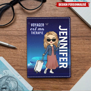 Porte-passeport personnalisé pour les voyages – Cadeau de vacances pour les passionnés d'aventure