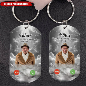 Porte-clés Commémoratif Personnalisé – L'appel que j'aimerais pouvoir prendre