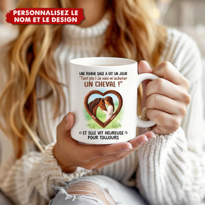 Mug Personnalisé Cheval & Cavalière – Pour les Passionnées de Chevaux