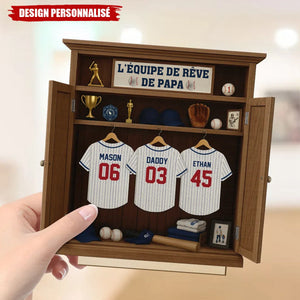 L'Équipe de Rêve de Papa – Cadeau Personnalisé pour la Fête des Pères