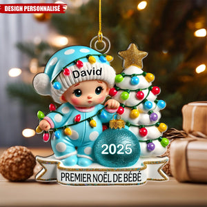 Suspension de Noël Personnalisée – Premier Noël De Bébé Cadeau pour nouveau-né