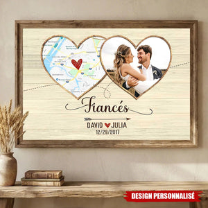 Affiche Personnalisée Couple – Le Lieu Où Tout a Commencé