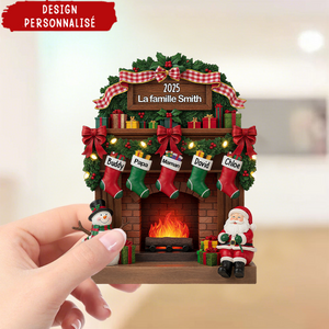 Plaque Acrylique Personnalisée – Décoration de Cheminée Familiale avec Prénoms