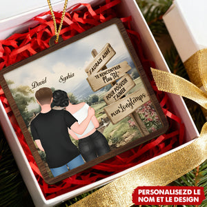 Ornement de Noël pour couple - J’aurais Aimé Te Rencontrer Plus Tôt