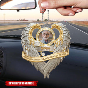 Ornement de Voiture Ange au Ciel - Cadeau Commémoratif avec Photo Personnalisée