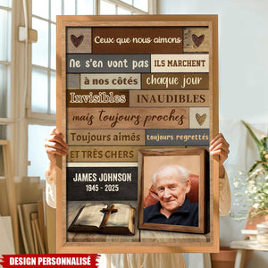 Affiche Commémorative Personnalisée – Hommage à un Être Cher