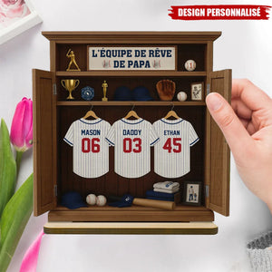 L'Équipe de Rêve de Papa – Cadeau Personnalisé pour la Fête des Pères