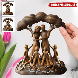 Plaque Personnalisée – Famille sous l’Arbre de Vie
