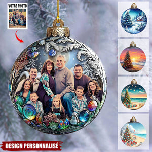 Ornement Familial Personnalisé sur Mesure - Souvenir Familial Unique