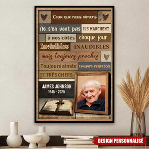 Affiche Commémorative Personnalisée – Hommage à un Être Cher