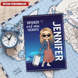 Porte-passeport personnalisé pour les voyages – Cadeau de vacances pour les passionnés d'aventure