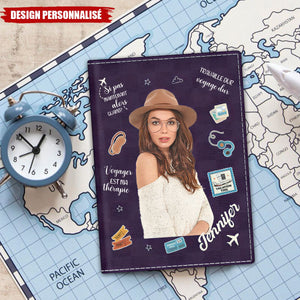 Housse de passeport Personnalisé – Voyager Est Ma Thérapie