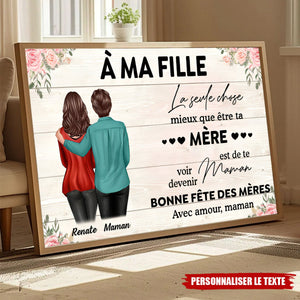 Tableau Personnalisé Pour Fille – Cadeau Touchant de Maman pour la Fête des Mères