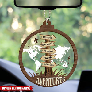 Ornement Acrylique Personnalisé – Notre aventure nous attend