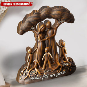 Plaque Personnalisée – Famille sous l’Arbre de Vie